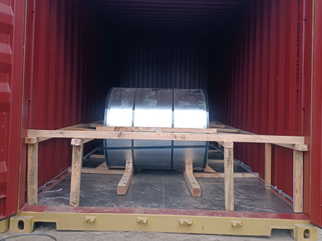 1x20GP galvalume coil shipping in container