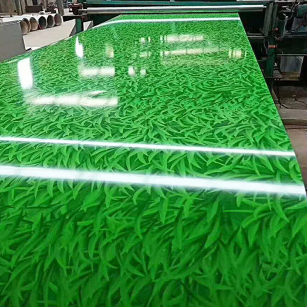 PVDF Green Grass Pattern Pre Painted PPGL Steel