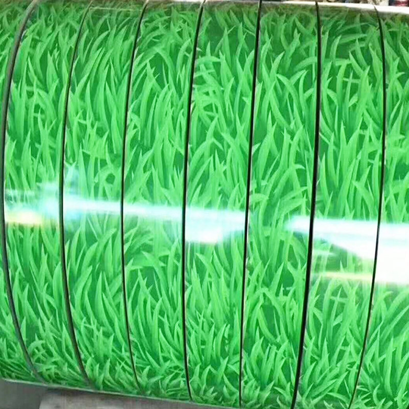 PVDF Green Grass Pattern Pre Painted PPGL Steel